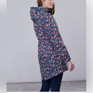 Joules Raincoat Jacket Womens 10 Golightly Packable Parka Dogs Waterproof Hooded